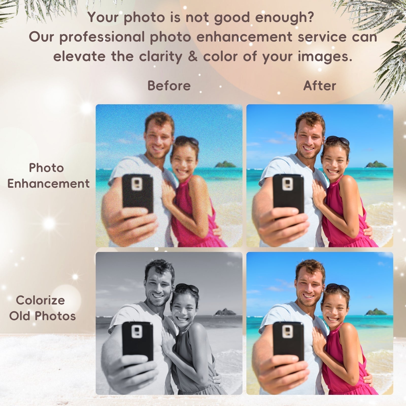 Personalised Christmas Photo Gifts, Light Up Photos Frame, Multiple Pictures Gifts for Women, Boyfriend, Girlfriend, Family, Men, Him, Her, Customised Acrylic Plaque from son daughter - uniqicon